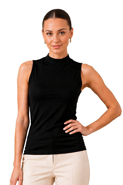 penyebizden Tricou fără mâneci din viscoză - negru