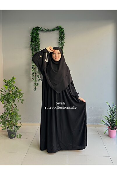 Yüsra Collection طقم فستان ليزا مطرز بالبابونج وتنورة قصيرة منفوشة مكون من قط...