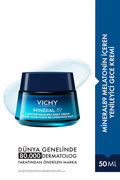 Vichy كريم معدني 89 ليلي مجدد يحتوي على الميلاتونين