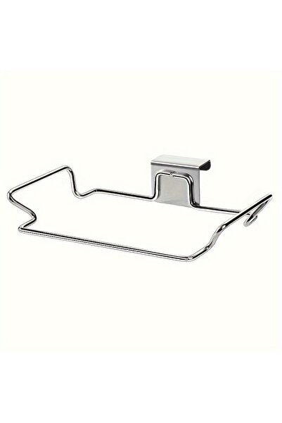 Choice silver 1PCS ferroalloy trash rack, closet Cabinet door trash bag holde...
