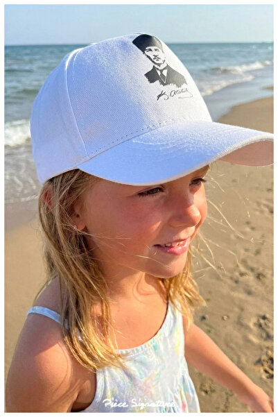 Kardelen Butik Denizli 100% Cotton Ataturk Embroidered Hat for Young Children...