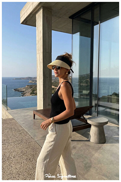 PIECE SIGNATURE Uv Protection for Summer Beach, for Women, Wide Brim Visor Ro...