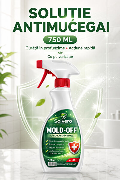 Solvero Solutie Antimucegai ® curata in profunzime si inlatura mucegaiul, act...