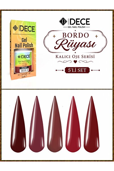 d dece Bordo Rüyası Kalıcı Oje Serisi