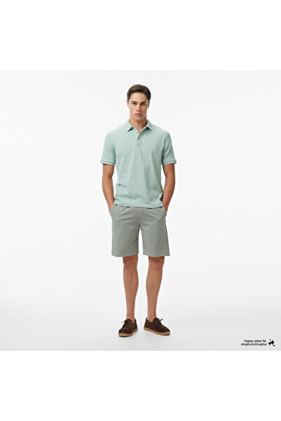 Nautica Erkek Yeşil Regular Fit Su İtici Şort