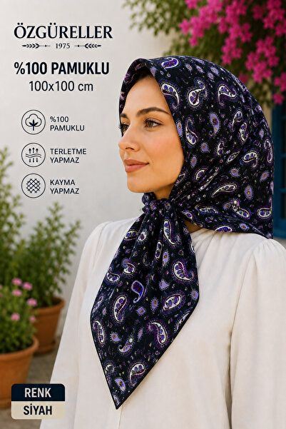 ÖZGÜRELLER %100 Pamuklu Etnik Desen(Karanfil) Yazma ,Hediyelik Kaymayan Terle...