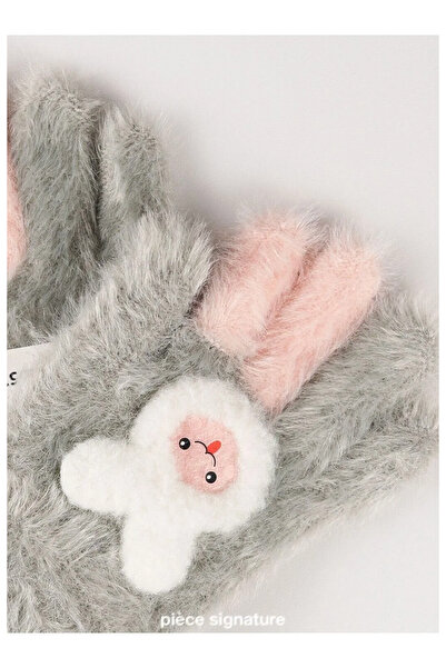 PIECE SIGNATURE 95% Acrylic 5% Elastane, Girls' Soft Gloves (Age 4-8)