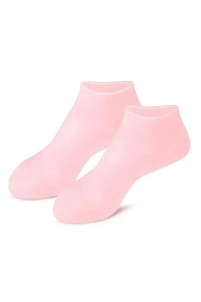 choice2 Pink Silicone Moisturizing Foot Socks for Dry Cracked Feet Foot Care ...