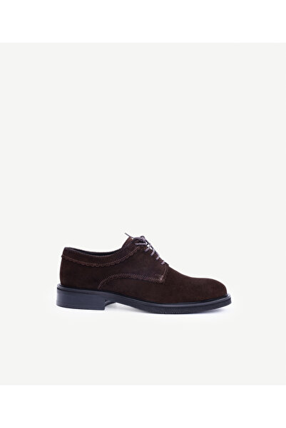 Yargıcı Gambası Movable Leather Laced Flat Shoes