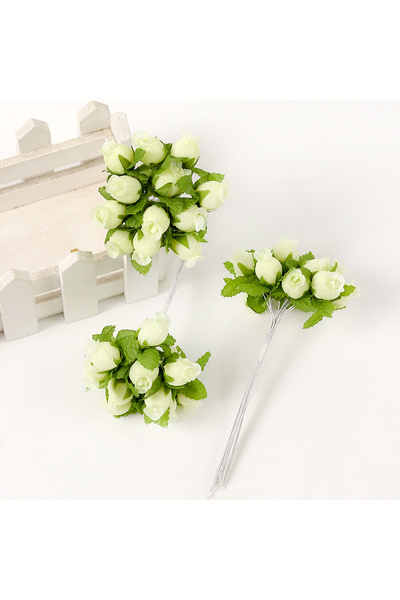 Choice 12pcs 01 12Pcs Artificial Rose Flowers Bouquet Silk Fake Flower For Ho...