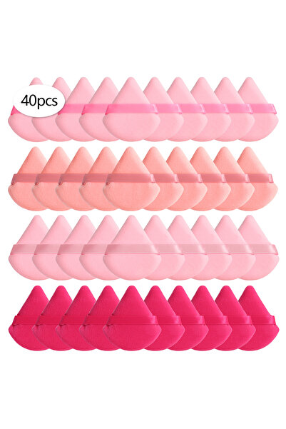 Choice4 40Pcs Triangular Powder Puff 20-40Pcs Is Used to Apply Loose Powder a...