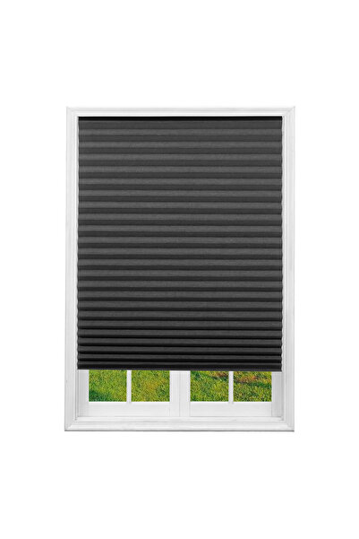 choice2 90X150cm 1PC Grey 1/2 Pack Pleated Window Blinds Temporary Blackout P...