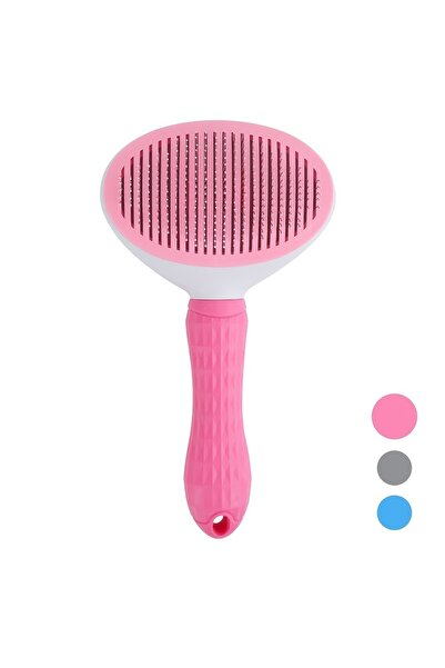 Choice Fine-needle comb Pink One-Click Pet Hair Removal Comb for Effortless G...