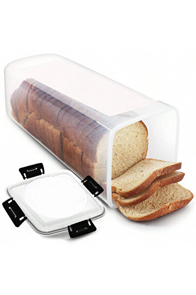 Choice1 Black without drawe Bread Loaf Container Clear Airtight Bread Box Wit...