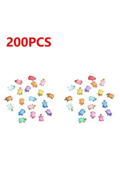 Choice 200PCS 100-500pcs Mini Resin Turtles Night Glow Turtle Figurines Multi...