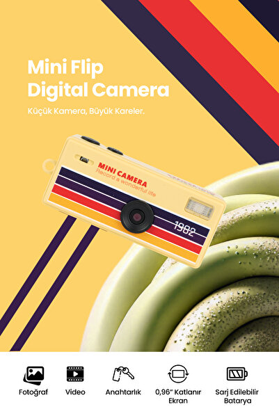 Pikas Joyplus Camera Mini Dijital Kamera Retro Tasarım Taşınabilir Video ve F...