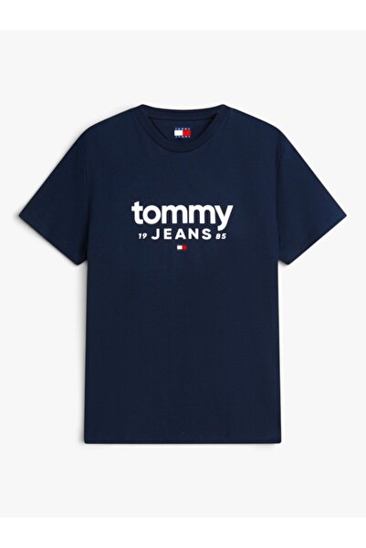 Tommy Hilfiger Tjm Slim Graphic Tee Ext Men's Blue T-Shirt - Dm0Dm23376