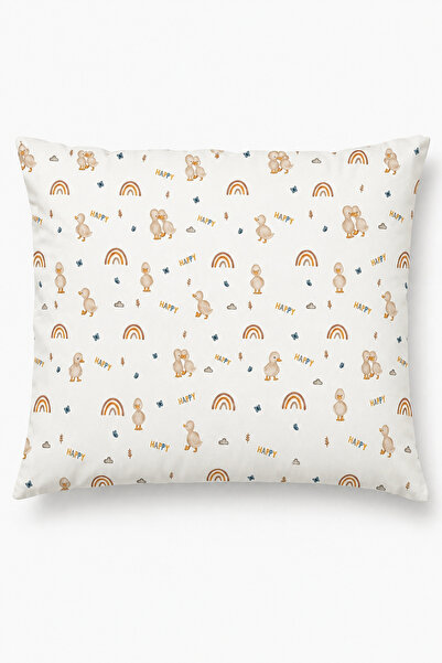 MORE HOME غطاء وسادة موسلين للأطفال 35X45 كريمي اللون