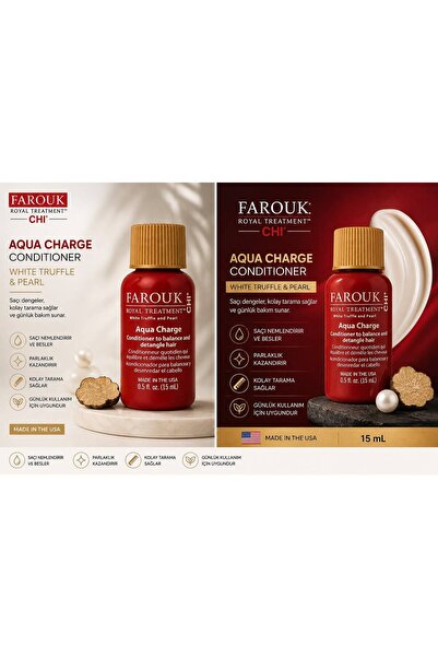 Chi Farouk Royal Treatment Aqua Charge Saç Kremi White Truffle & Pearl 15 ml