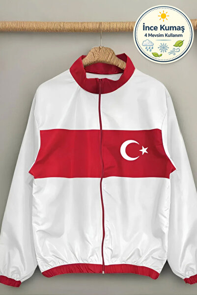 Lushen Türkiye Milli Takım Unisex Paraşüt Kumaş Oversize Dijital Baskılı Siya...
