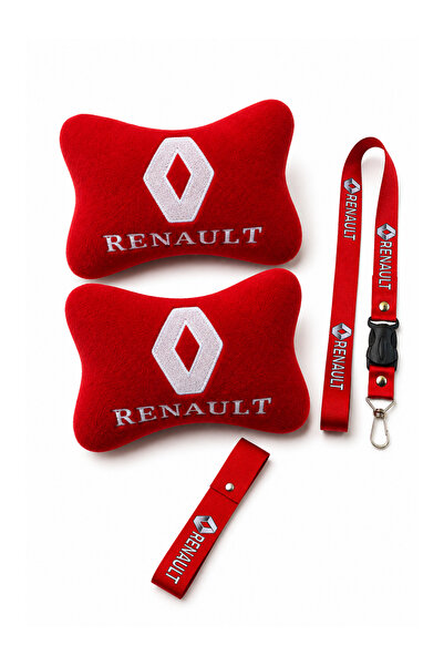 TUSBA MARKET Renault Compatible Auto Accessory Set |   Embroidered Car Neck P...