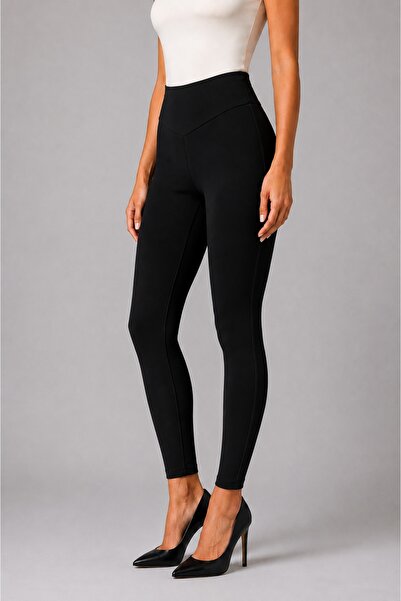 Grenj Fashion Black Extra High Waist Recovery Leggings