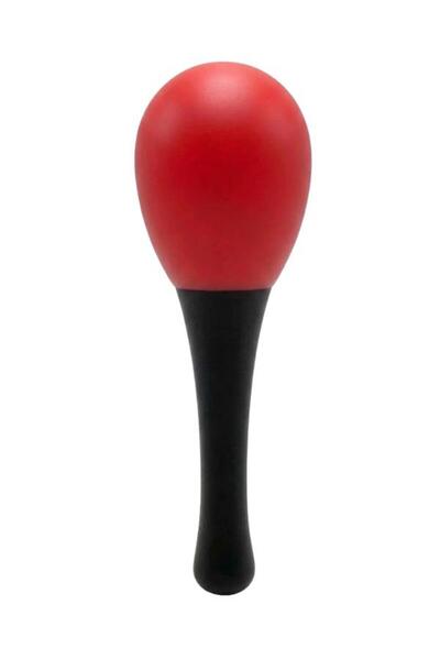 Temel Plastik Marakas Ritim Aleti Kırmızı 13 cm BY11-9
