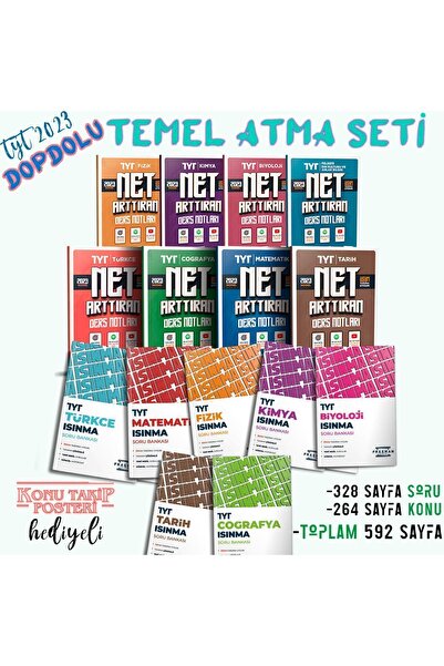 Fragman Yayınları 2026 Yks Dopdolu Tyt Temel Atma Seti Net Arttıran Ders Notl...
