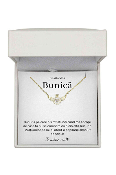 The Jewel Heart Colier Guardian Angel special pentru bunica mea de Ziua Ei, m...