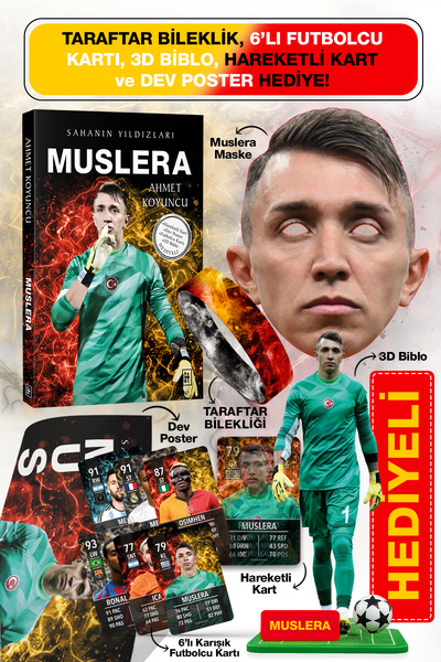 Parodi Yayınları Muslera Futbolcu Kitabı - Maske, Bileklik, 3D Biblo, Dev Pos...