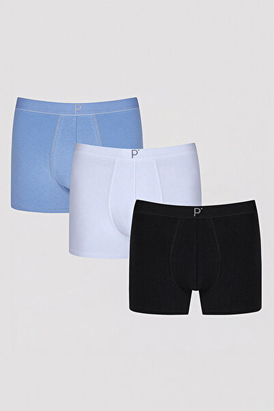 Penti Erkek Pamuklu Blueish 3lü Boxer