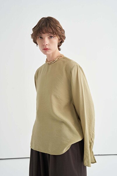 Moca Lily Bluz Olive