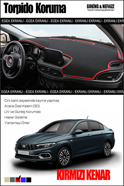 Fiat Egea Torpido Koruyucu – Tablet Ekranlı Sedan Modellerle Uyumlu – Koku Yapmaz
