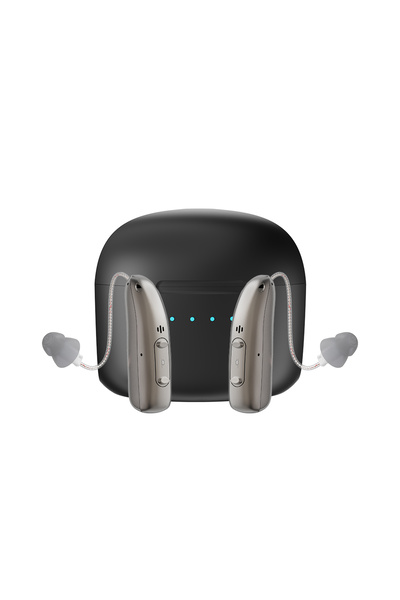 choice2 R03D1-Both ear Rechargeable Digital BTE Hearing Aids - 4 Modes & Adju...