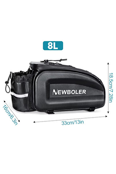 Choice BAG305-L NEWBOLER Hard Shell Bicycle Trunk Bag Large Capacity Bike Sho...