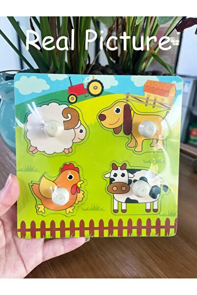 choice2 Farm Animals 1 Set Shape Matching Farm Animals Puzzle Children's Enli...
