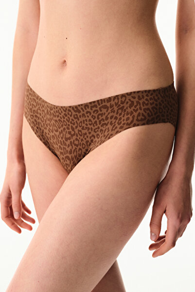 Penti Brown Leopard Slip Panties