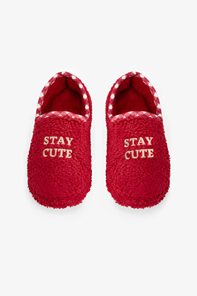 Penti Rote Stay Cute bestickte Hausschuhe