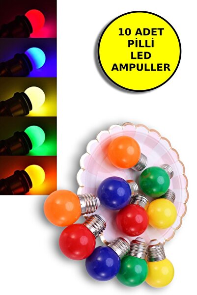 TOYFEST 10 Adet Dış Mekan Peri Işıkları Turuncu Ev Dekoru Festoon Işıkları Dı...