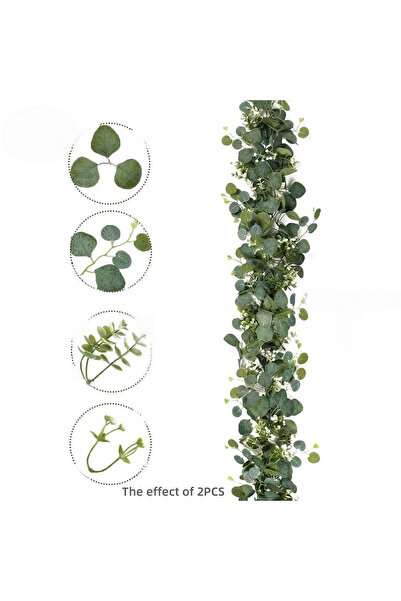 Choice 2PCS Olive 1/2/4pcs, Simulation Vine for Man Gypsophila Eucalyptus Gar...