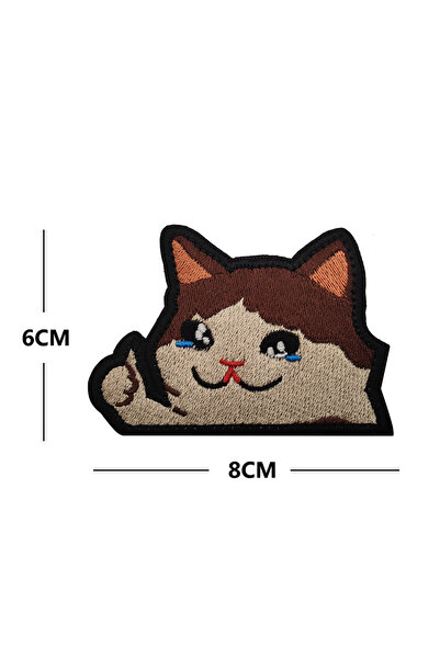 Choice1 Embroidery 06 Luminous Ghost Cat,Cartoon Fabric Stickers Embroidery H...