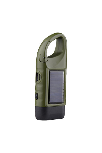 Choice5 CT128 big green Hand Crank Solar Flashlight Multi-Function LED Emerge...