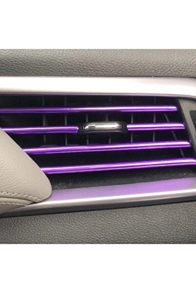 choice2 PURPLE 10PCS 20cm Car Air Conditioning Vent Decorative Strips In Five...
