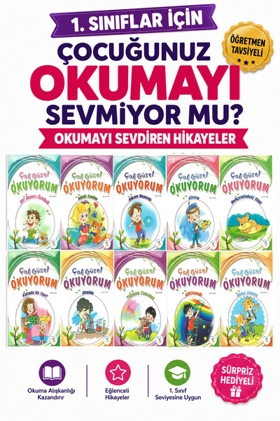 5 Renk Yayınları 1 .Sınıf Okumayı Sevdiren 10 lu Hikaye Seti - 5 (16 sayfa)