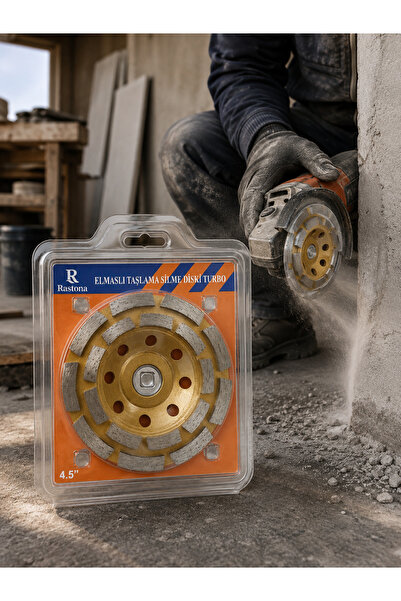 RASTONA ELMASLI TAŞLAMA SİLME DİSKİ TURBO 4,5"