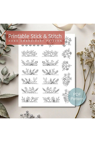 choice2 B Water Soluble Stabilizer Embroidery Patterns Stick Stitch Embroider...