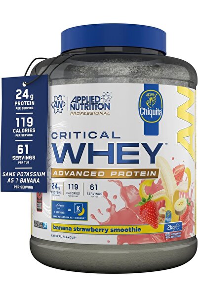 applied nutrition Critical Whey Protein Blend, Strawberry Banana, 2 Kg, Whey ...