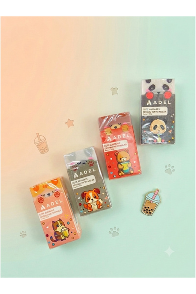 ÖZ OFİS Adel Cute Animals Sevimli Hayvanlar Silgi 1 adet