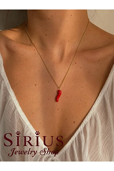 sirius jewelry 316L Çelik | Biber Kolye ( Corno Şans Boynuzu )