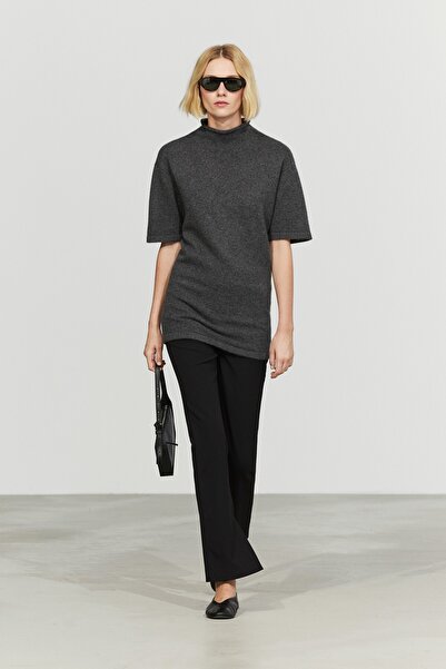 Massimo Dutti %100 Kaşmir Kısa Kollu Triko
